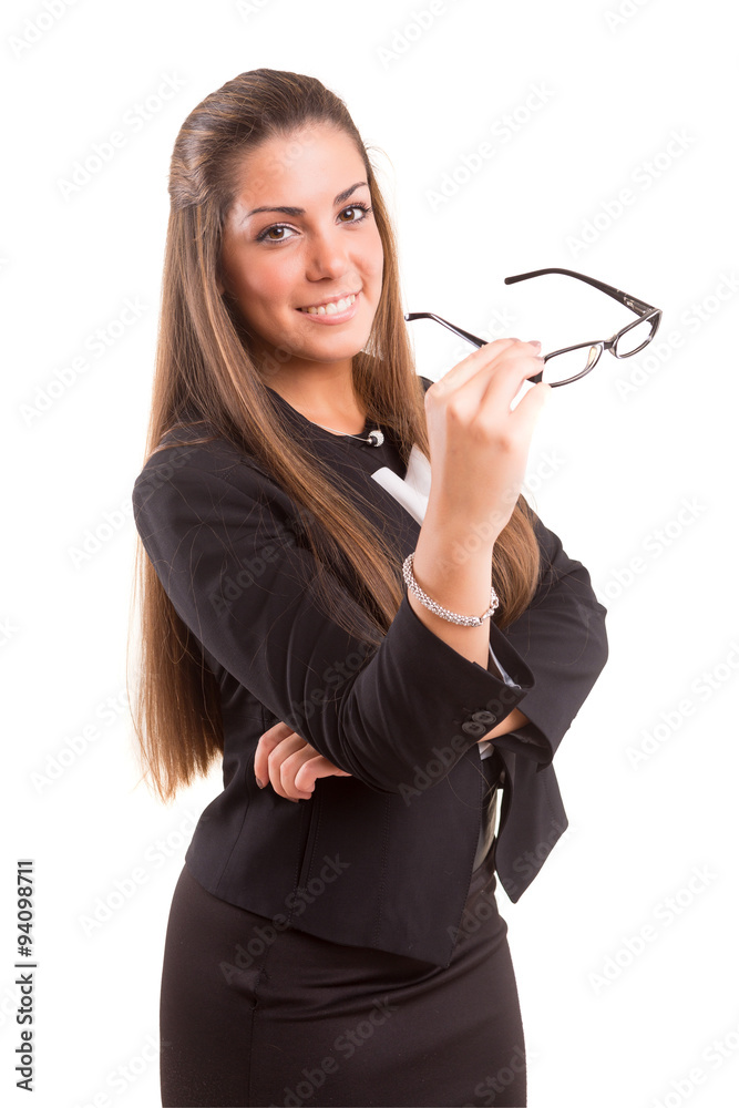 Woman wearing glasses Woman wearing glasses