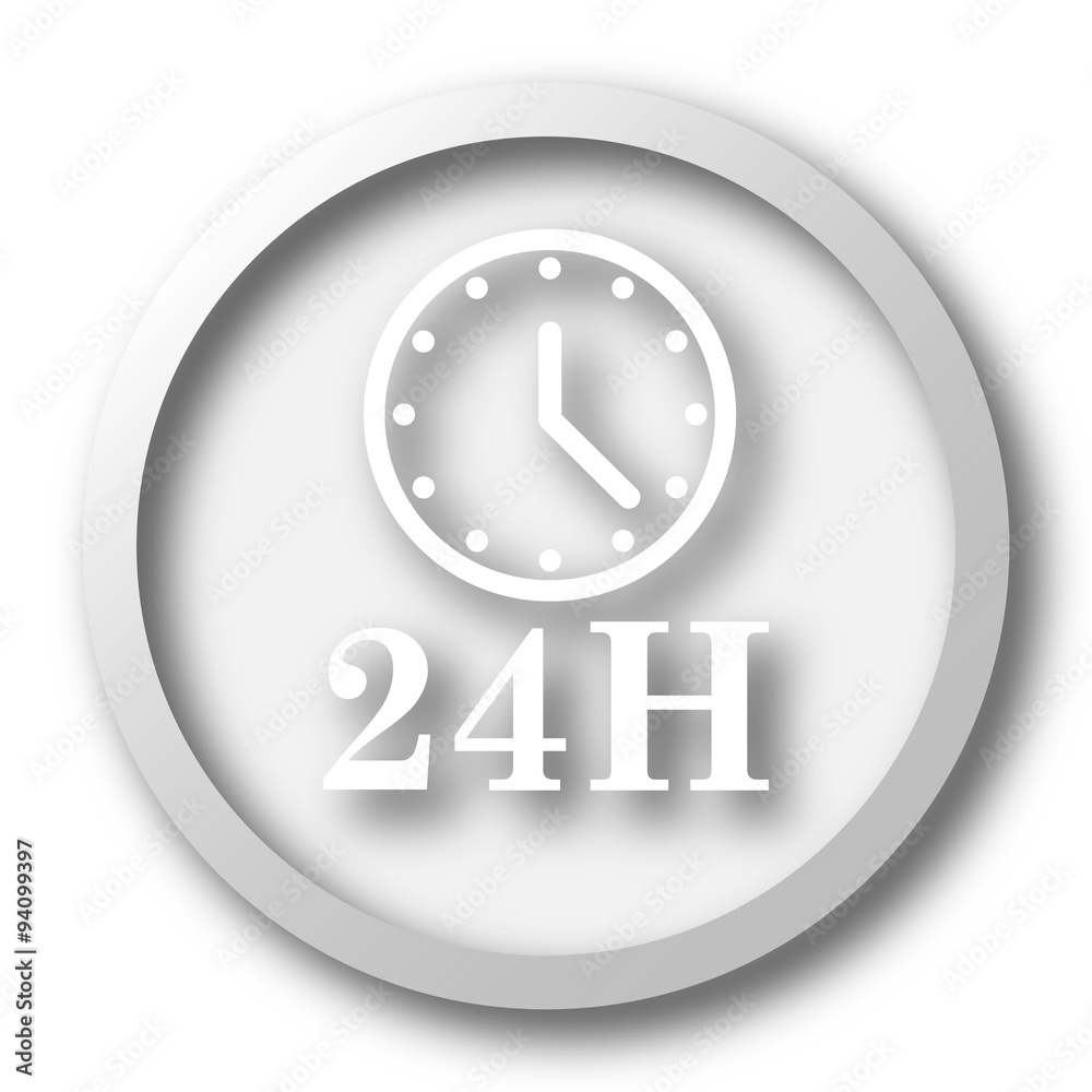 24H clock icon