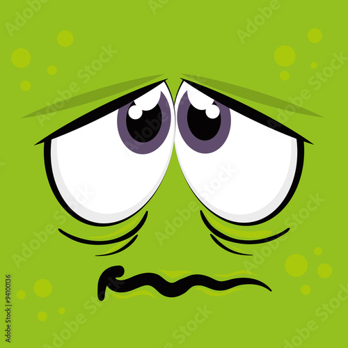 Funny cartoon face