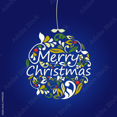 Khokhloma Merry Christmas card