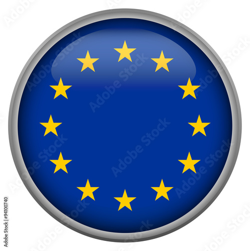 Badge with flag of European Union