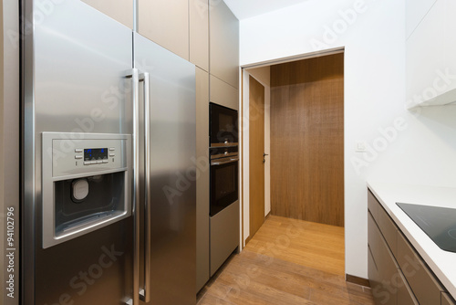 Принти на полотні Contemporary kitchen interior with with built-in appliances