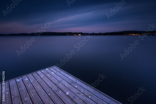 Fototapeta Naklejka Na Ścianę i Meble -  Long exposure landscape with architecture elements.