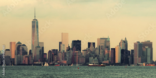 Manhattan downtown skyline