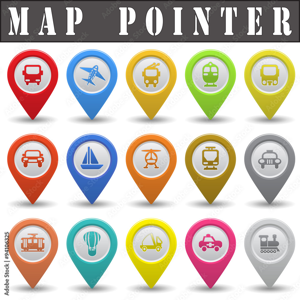 Map pointer for transport. Map pointer for transport.