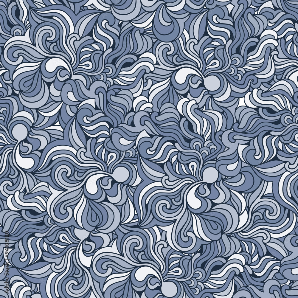 Background with abstract doodle waves. Seamless texture. Background with abstract doodle waves. Seamless texture.