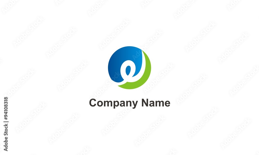 curl round technology company logo