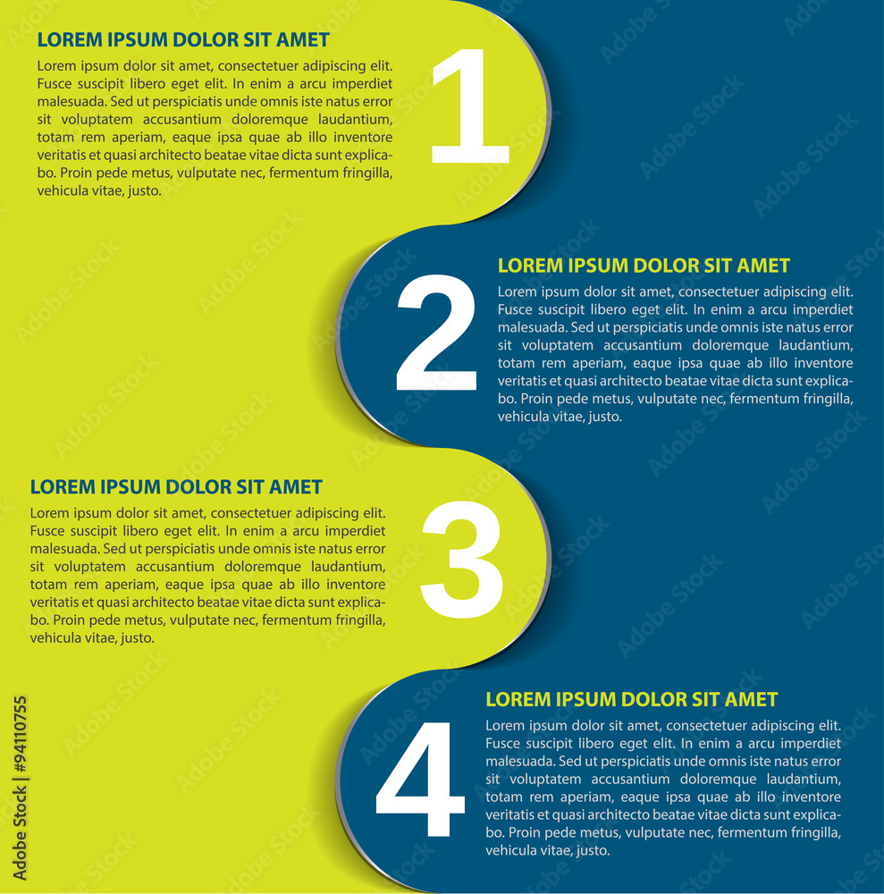 Vector background template with steps Stock Vector | Adobe Stock