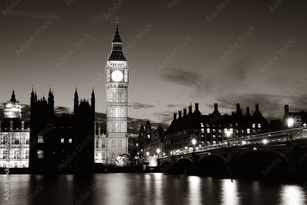 London at dusk