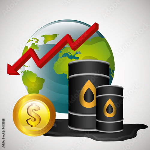 Oil prices infographic design