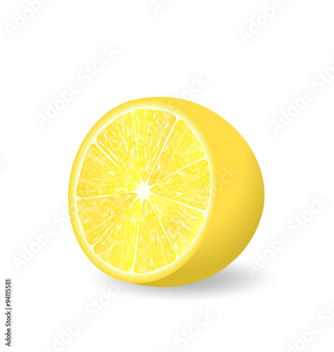 Lemon Slice Isolated