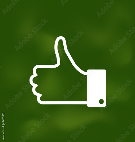 Icon of Thumb Up on School Board