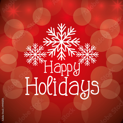 Happy holidays christmas design