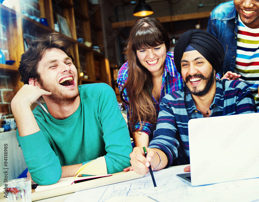 Diverse Architect People Group Working Concept Diverse Architect People Group Working Concept