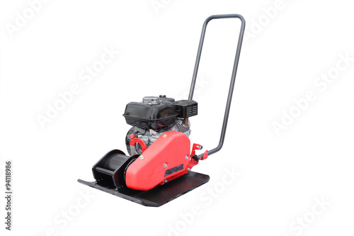 manual road repair machine isolated under the white background