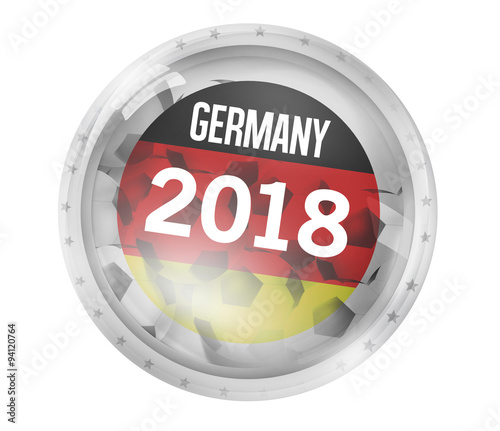 Germany Football Icon Badge...