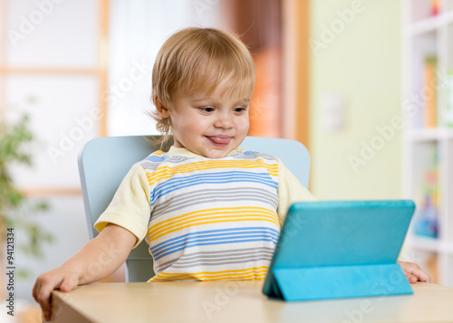 Cute child toddler boy with...