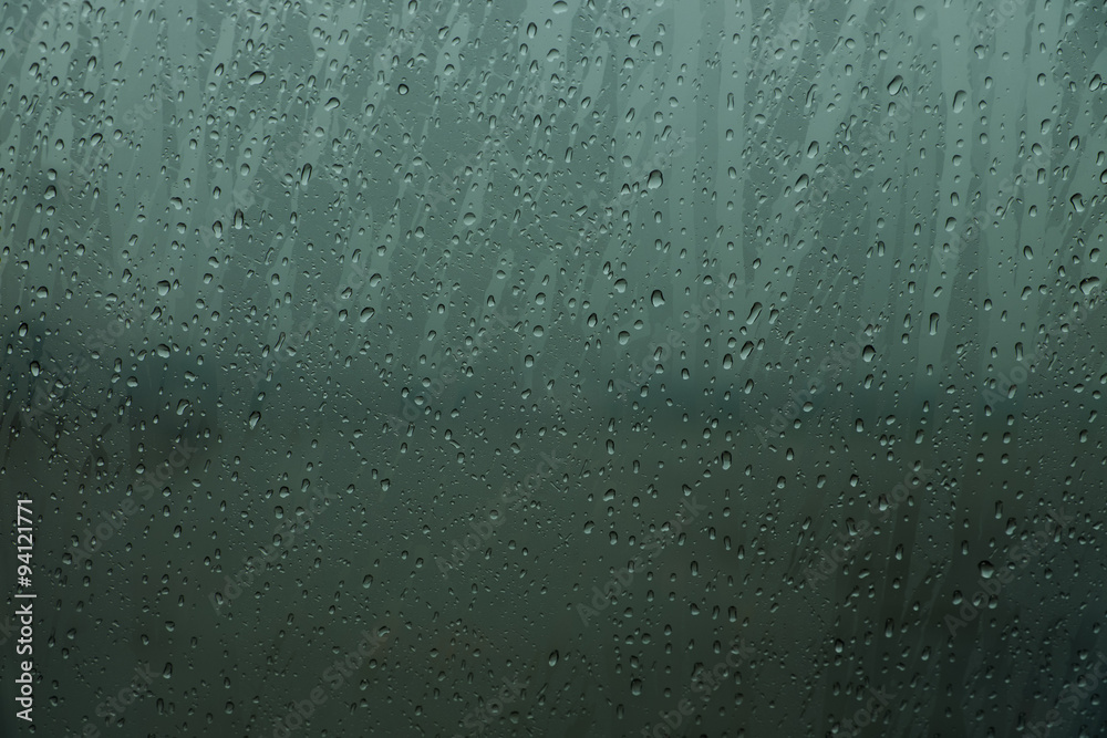 Rain Drop on the Glass, After the Rain, Darkness Rain Drop on the Glass, After the Rain, Darkness