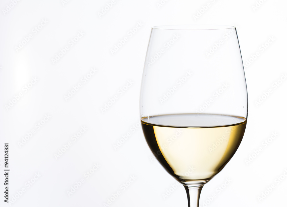 Fototapeta premium glass of white wine