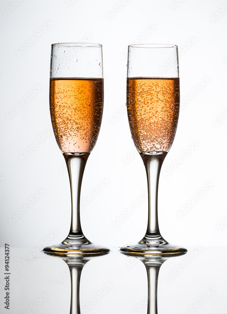 two glass of champagne