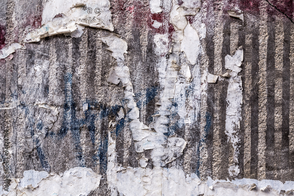 Obraz premium Scratched advertising