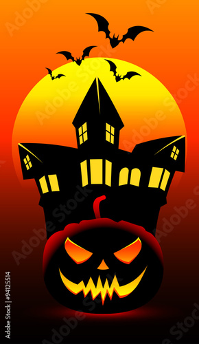 halloween, notte, festa di hallowee