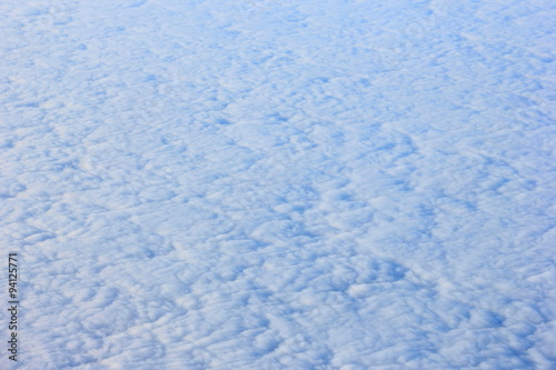 clouds view from the airplane window