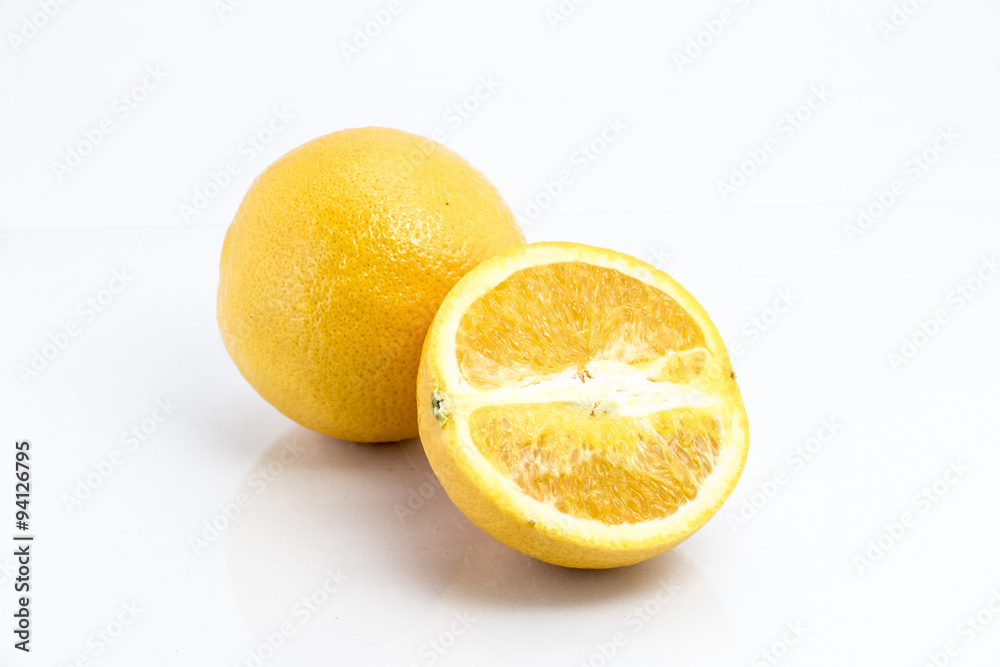 Orange fruit isolated on white background Orange fruit isolated on white background