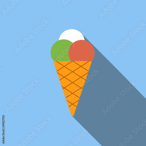 Ice cream flat icon