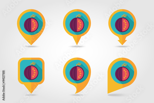 Watermelon mapping pins icons Free Download Watermelon mapping pins icons - GFXLoad