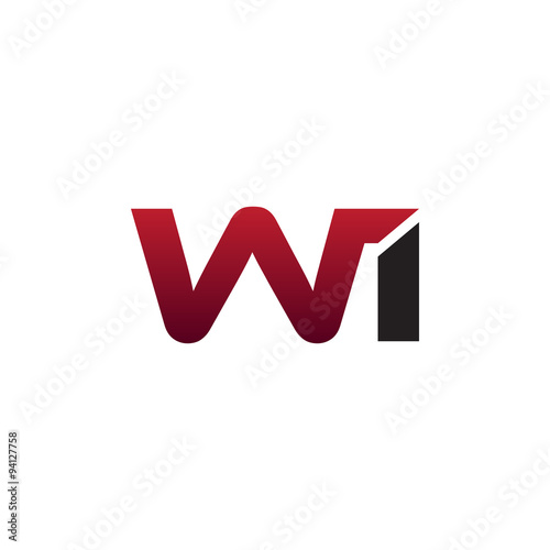 Modern initial Logo WI