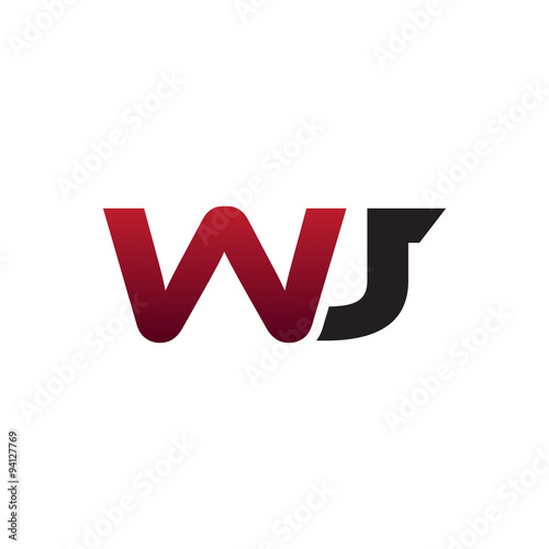 Modern initial Logo WJ