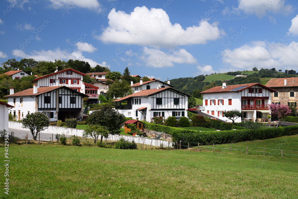 Maisons basques à Sare