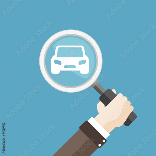 Flat Hand Loupe Car