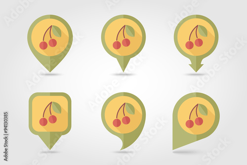 Cherry mapping pins icons Free Download Cherry mapping pins icons - GFXLoad