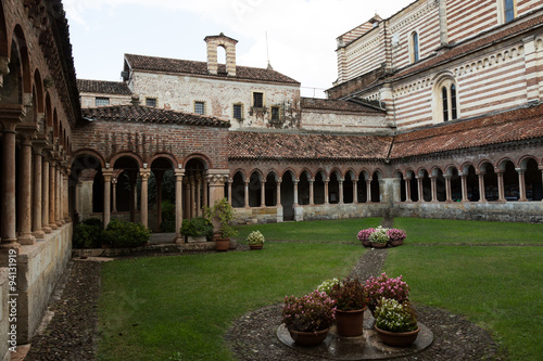 the 9th century Benedictine Abbey of St. Zeno, Verona, Italy