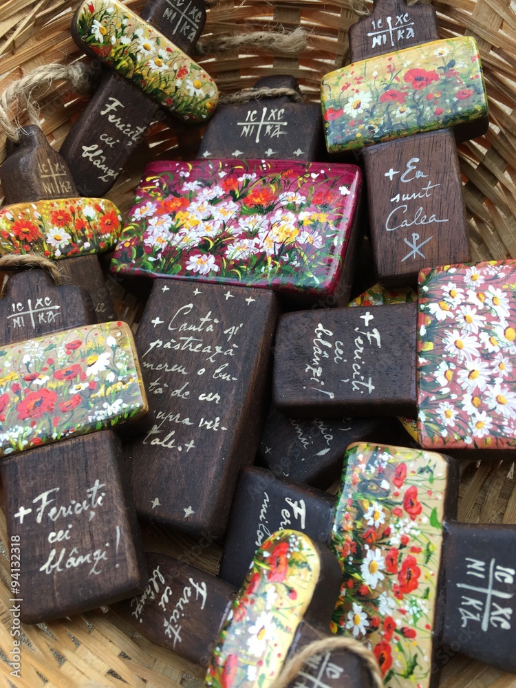 Many orthodox crosses Stock Photo | Adobe Stock