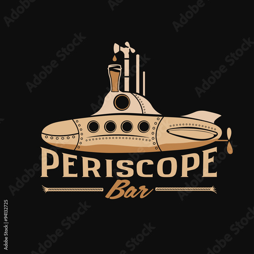 submarine with beer dispenser periscope concept