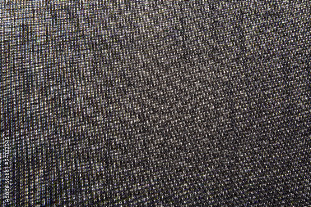 Fototapeta premium Dark grey cotton fabric with a pronounced texture