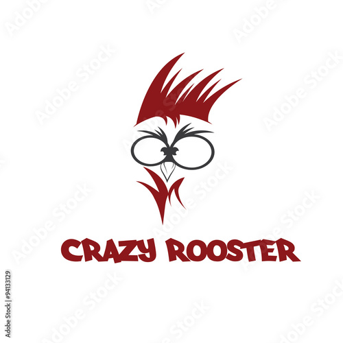 head of crazy rooster