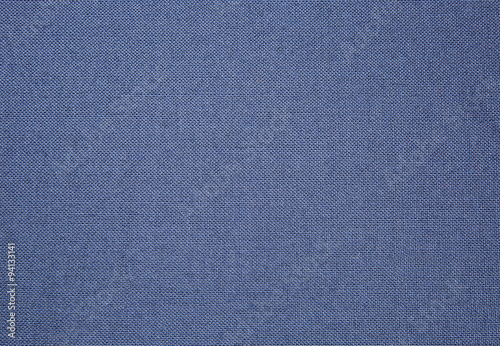 Sheet of blue cotton fabric with a pronounced texture