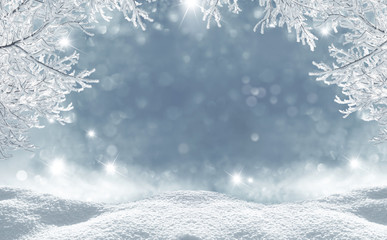 winter  christmas background