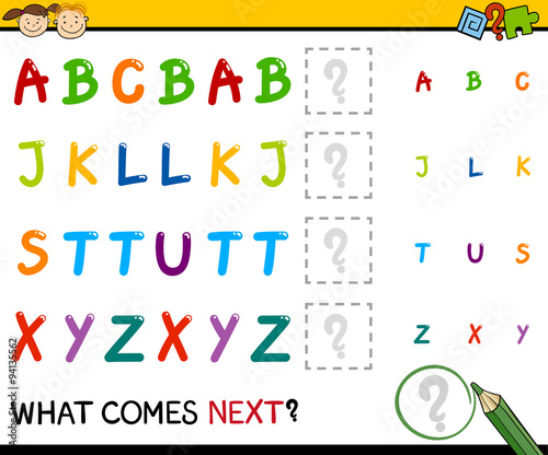 kindergarten educational pattern task