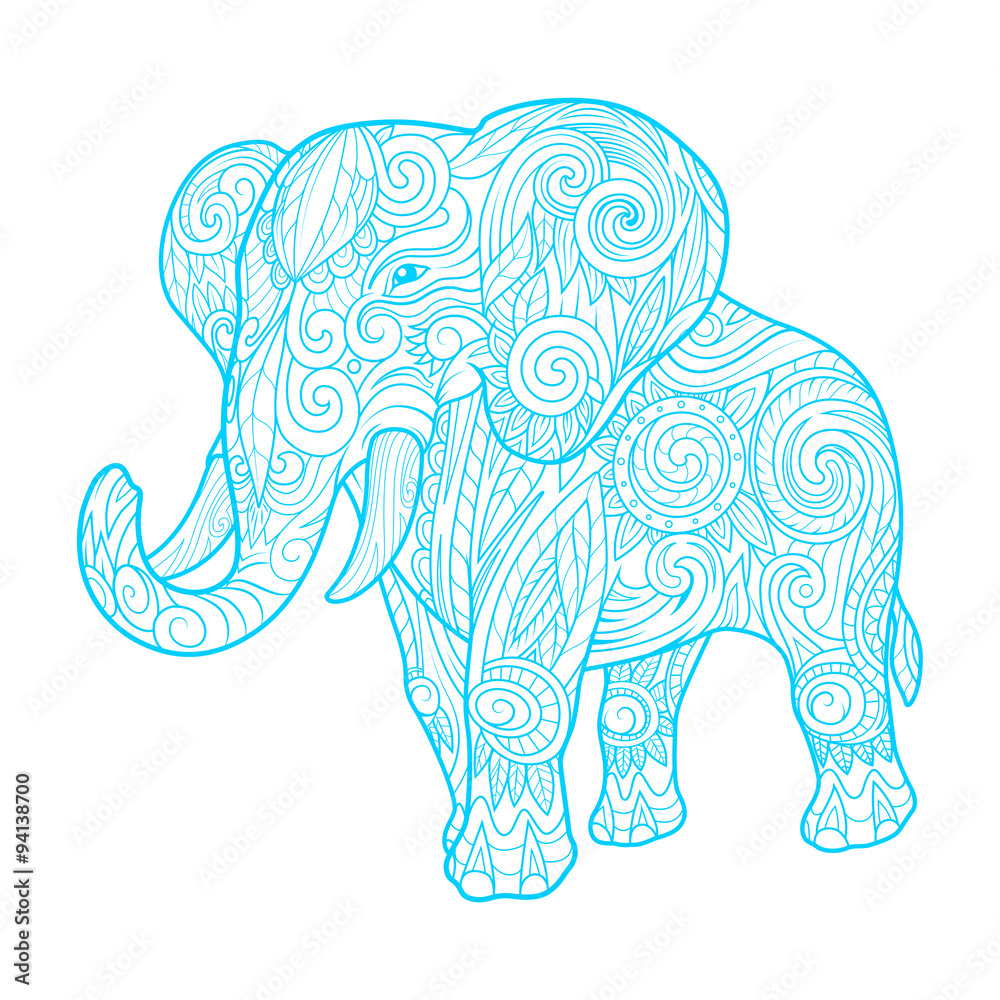 Elephant ornament ethnic vector illustration Elephant ornament ethnic vector illustration