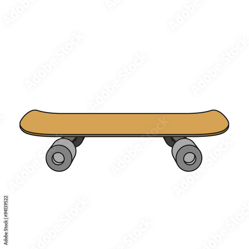 Skateboard cartoon vector illustration