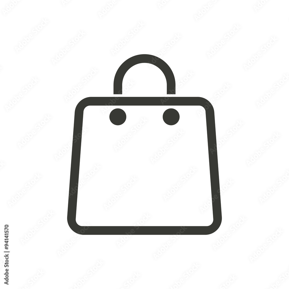Shopping bag icon. Shopping bag icon.