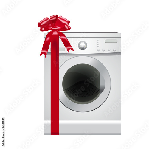 washing mashine gift or prize vector illustration