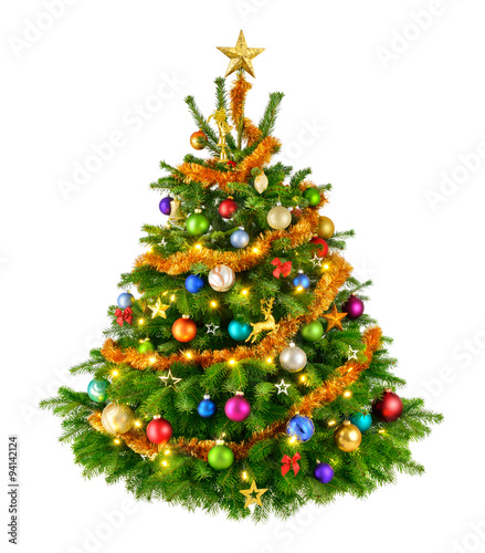Perfekter bunter Weihnachtsbaum