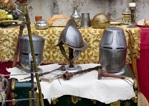 Medieval Helmets and Other Historic Objects