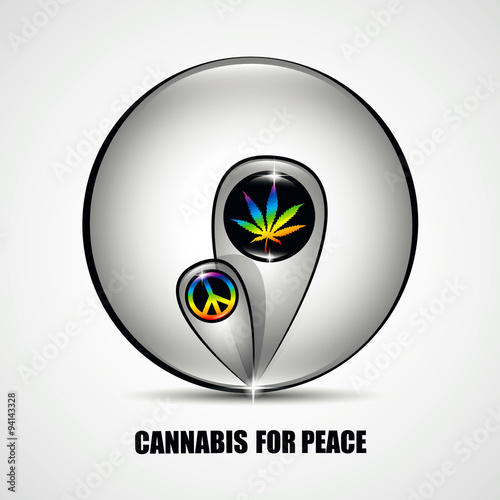 cannabis peace fähnchen